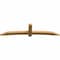 Ekena Millwork Bellingham Rough Sawn Timber Gable Bracket, Western Red Cedar, 108"W x 27"H x 4"D x 6"F, 6/12 Pitch GBW108X27X0406BEL00RWR - alternate 5